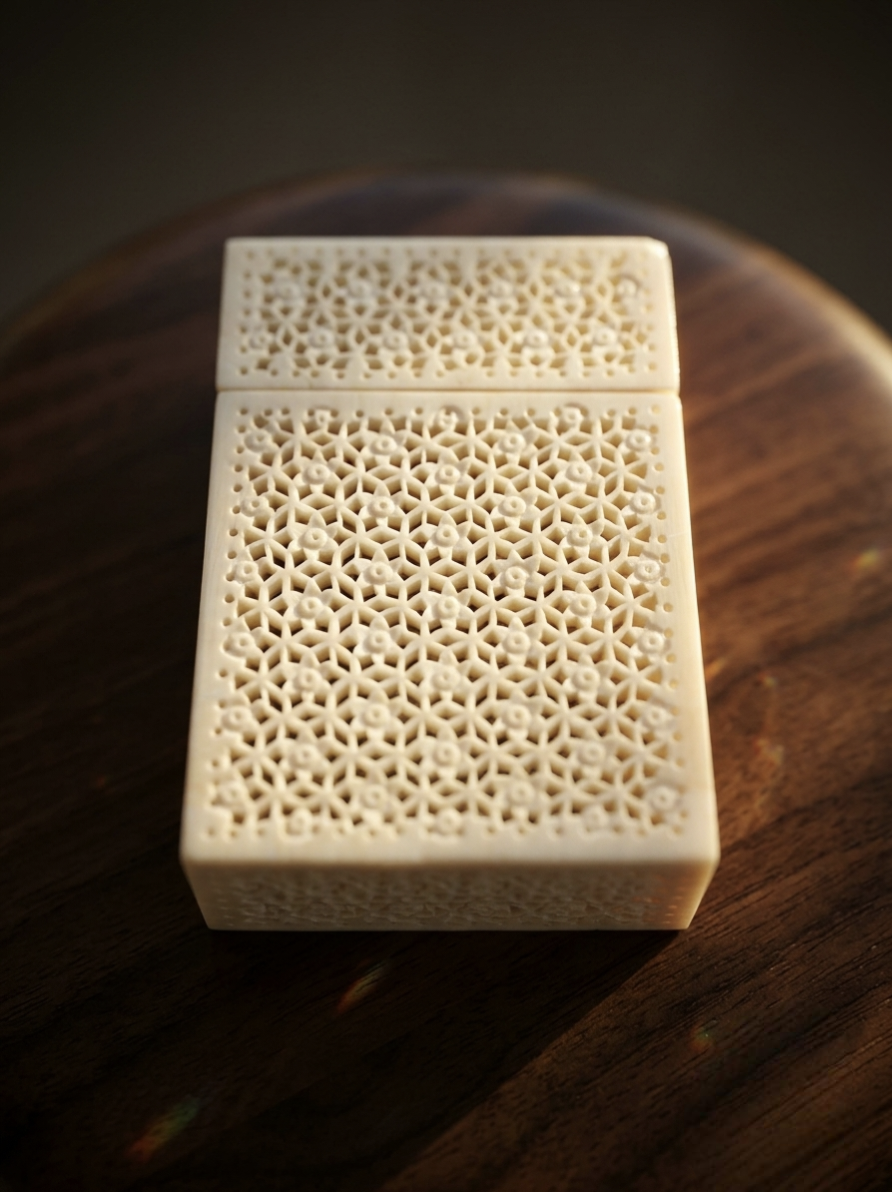 Velorune AsterLattice Bone Card Casket