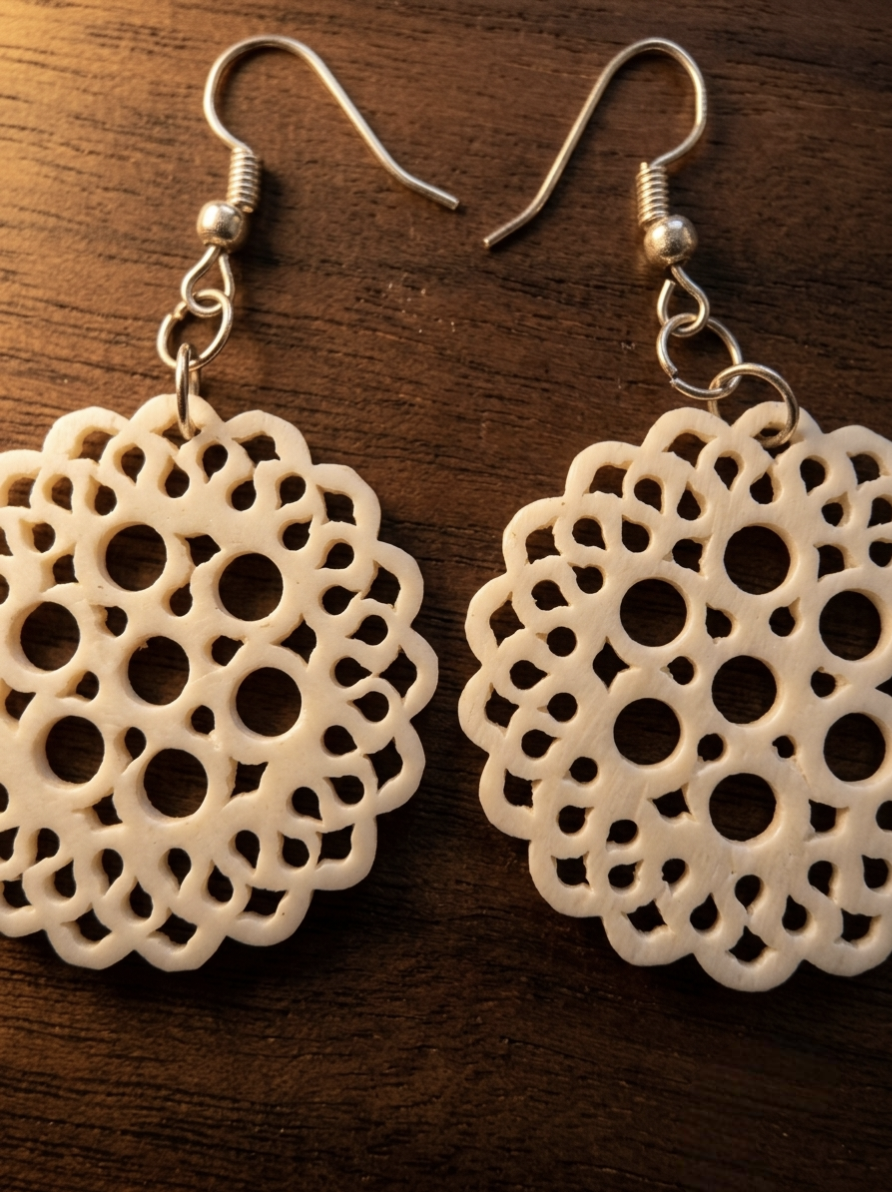 Moonlace Bone Earrings