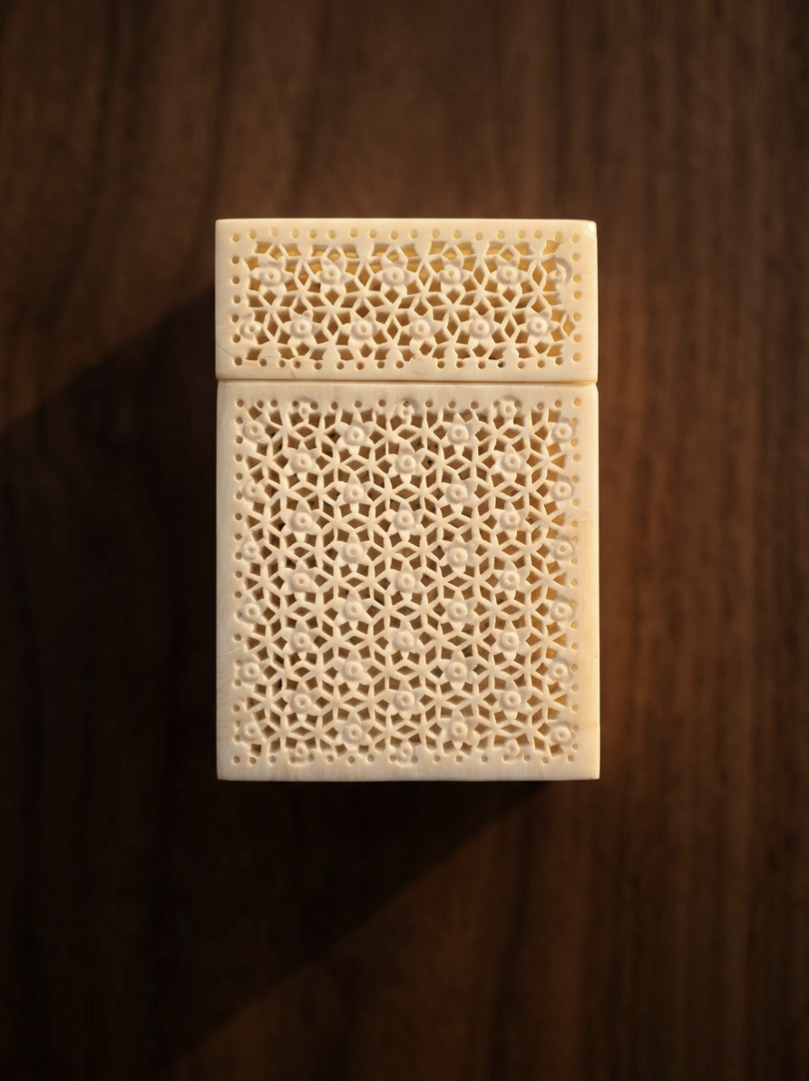 Velorune AsterLattice Bone Card Casket