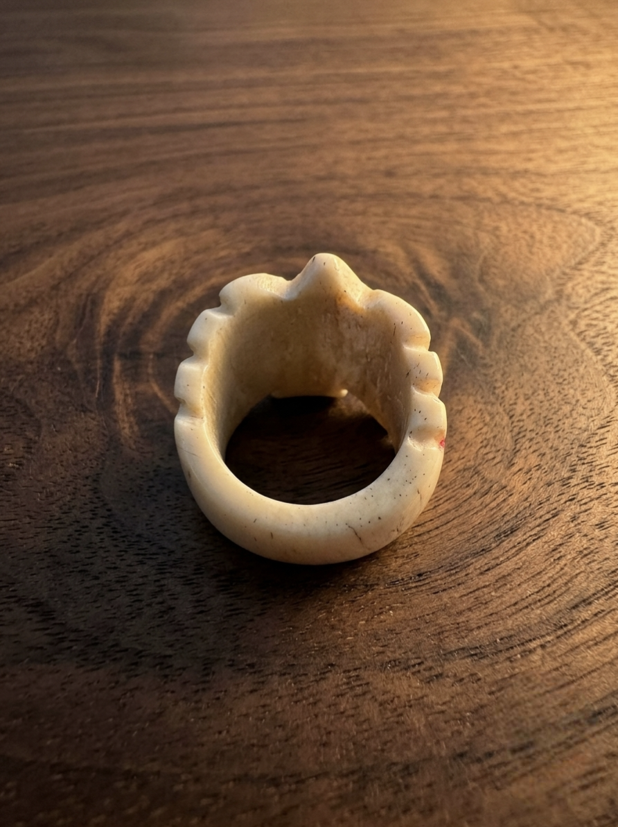 PetalCarve Bone Ring