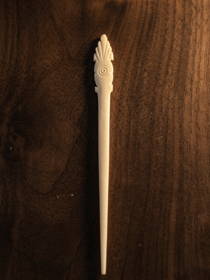 The Zenith Spire Hair Pin Bone