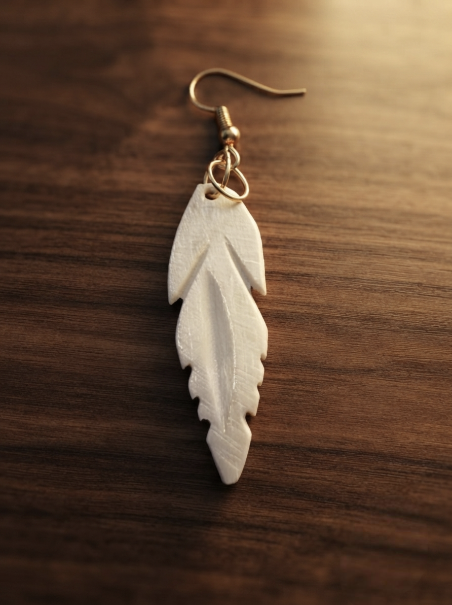 Aerithra Feather Drops Earrings