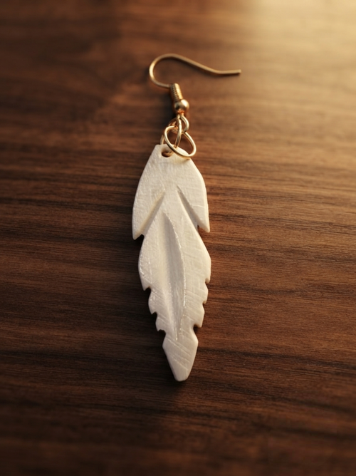 Aerithra Feather Drops Earrings