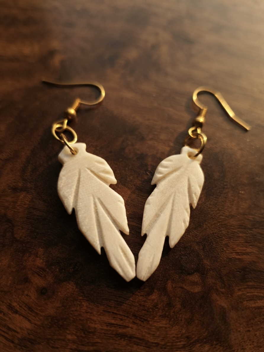 Aetherleaf Dangles Earrings Bone