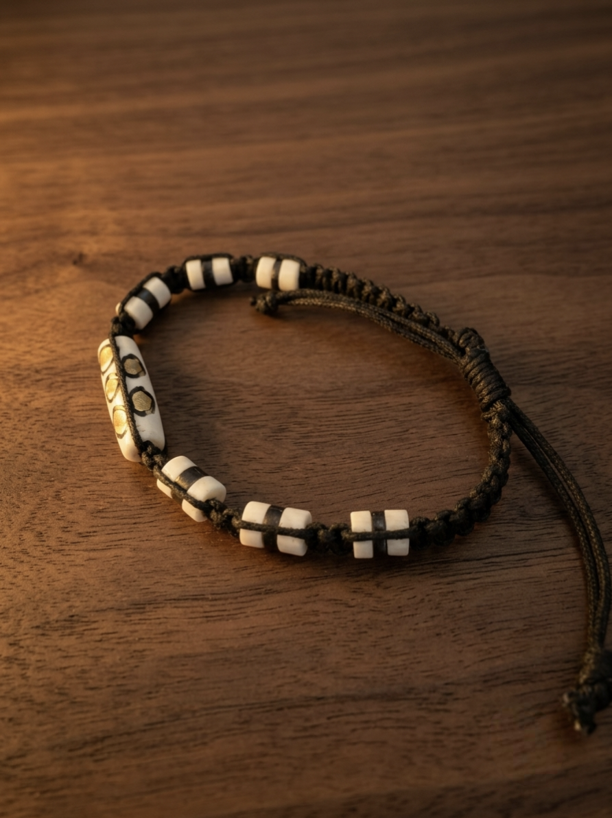 Bone Inlay Friendship Bands