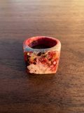 Crimson Vein Bone Ring