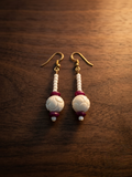Velmira Bloom Drops Earrings Bone