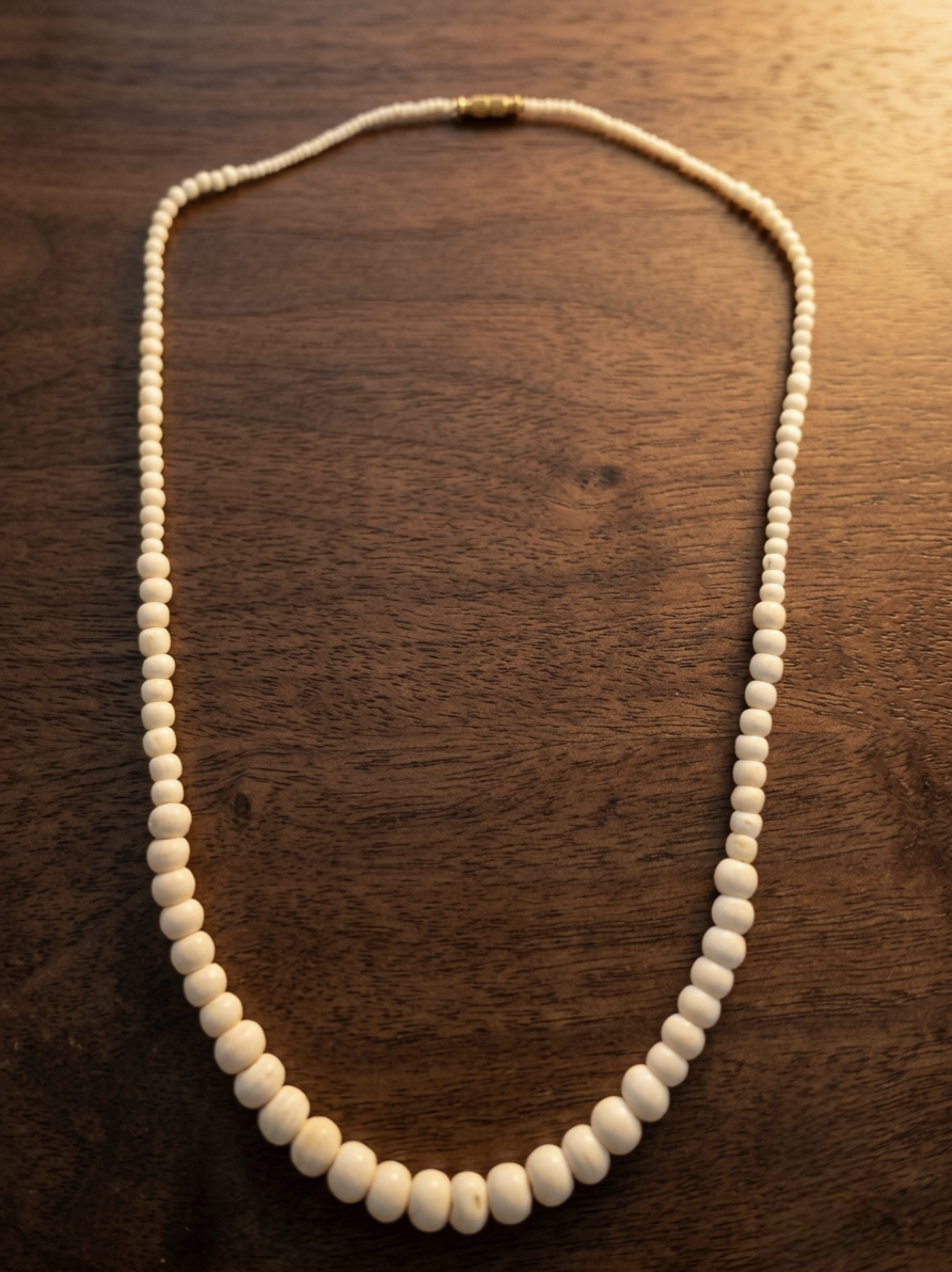 Serene Strand Bone Necklace
