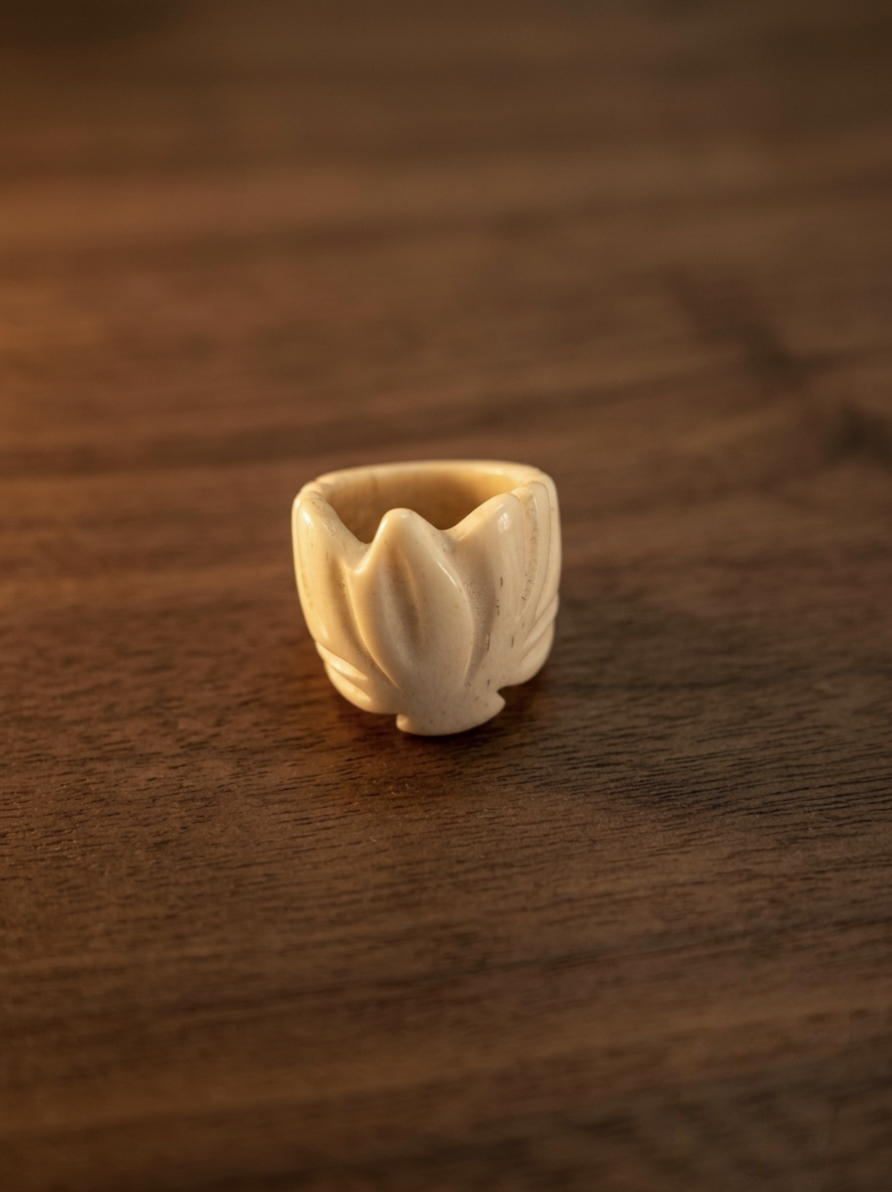 PetalCarve Bone Ring