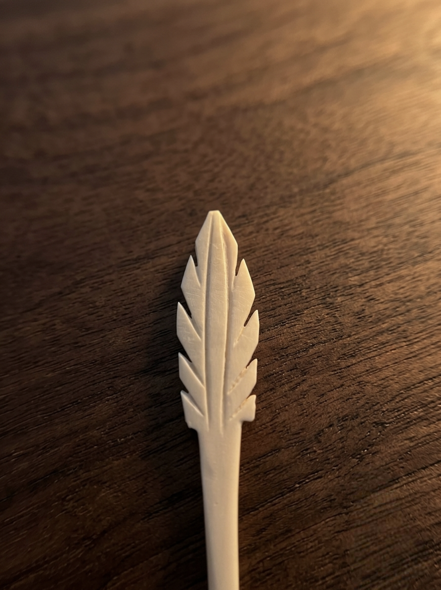 The Leave Hair Pin Stick Bone