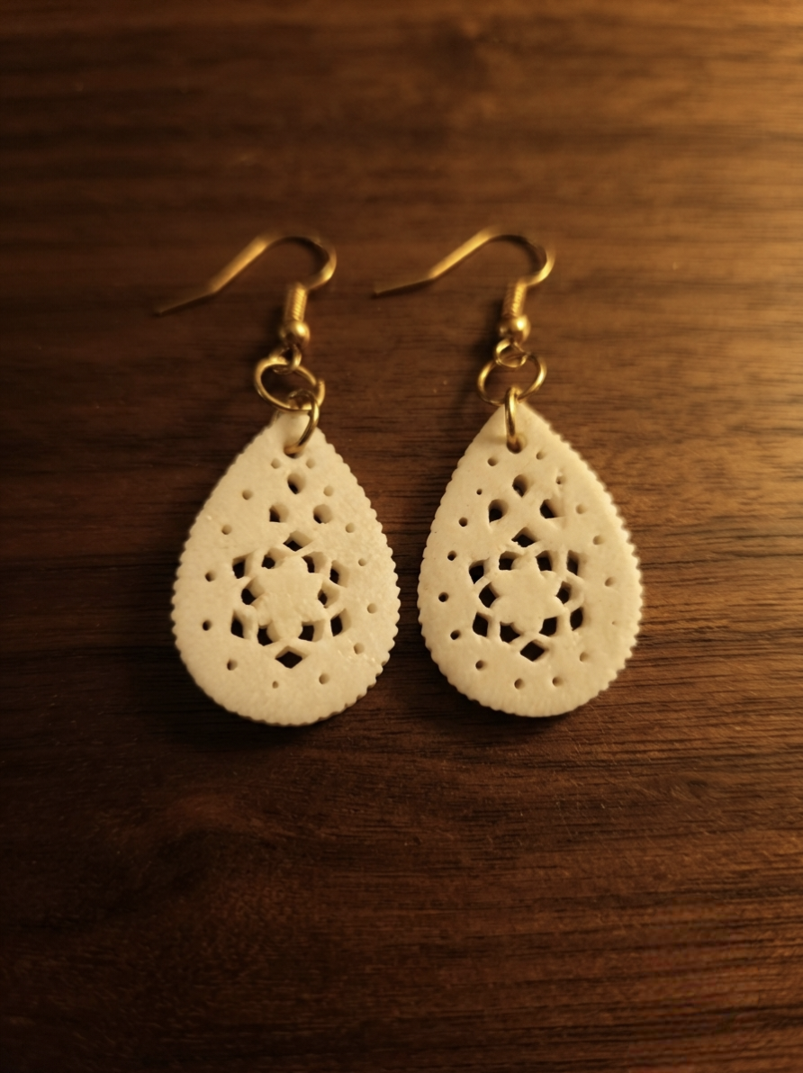 Auralis Filigree Drops Bone