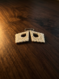 Zyrelia Lace Drops Earrings Bone