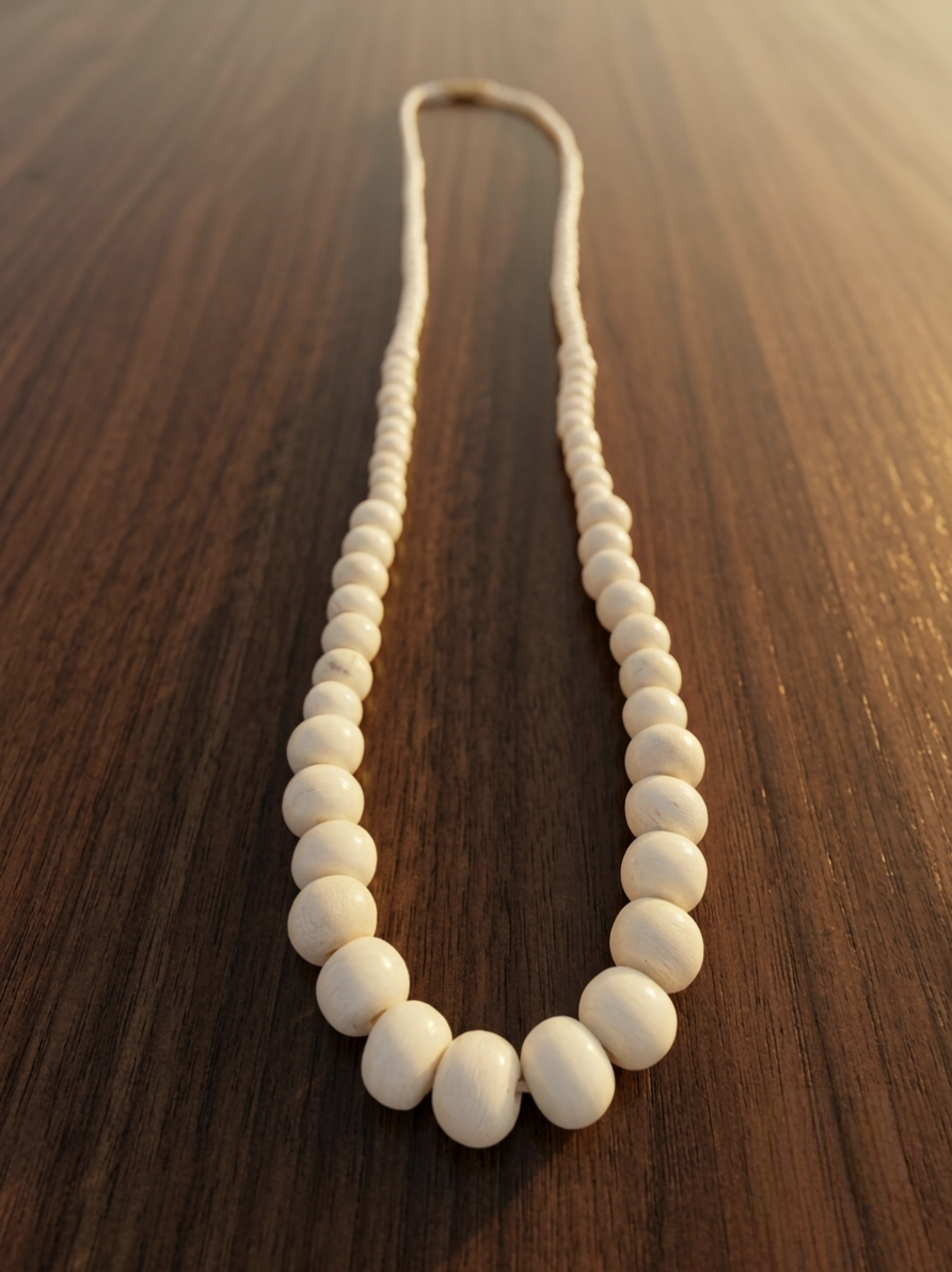 Serene Strand Bone Necklace