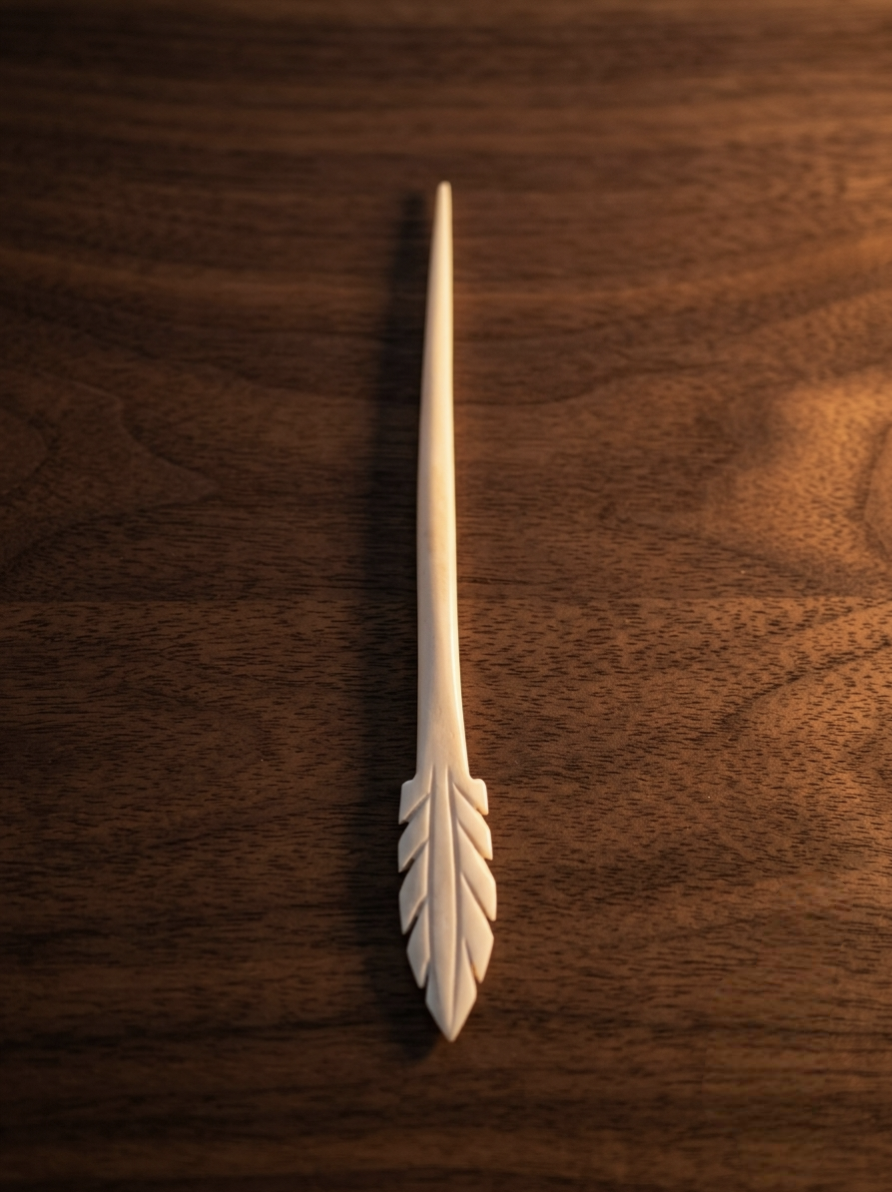The Leave Hair Pin Stick Bone
