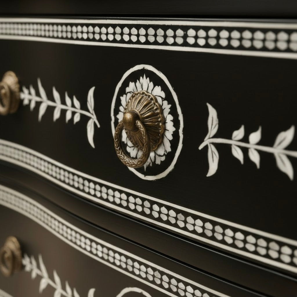 Midnight Blossom Inlay Chest